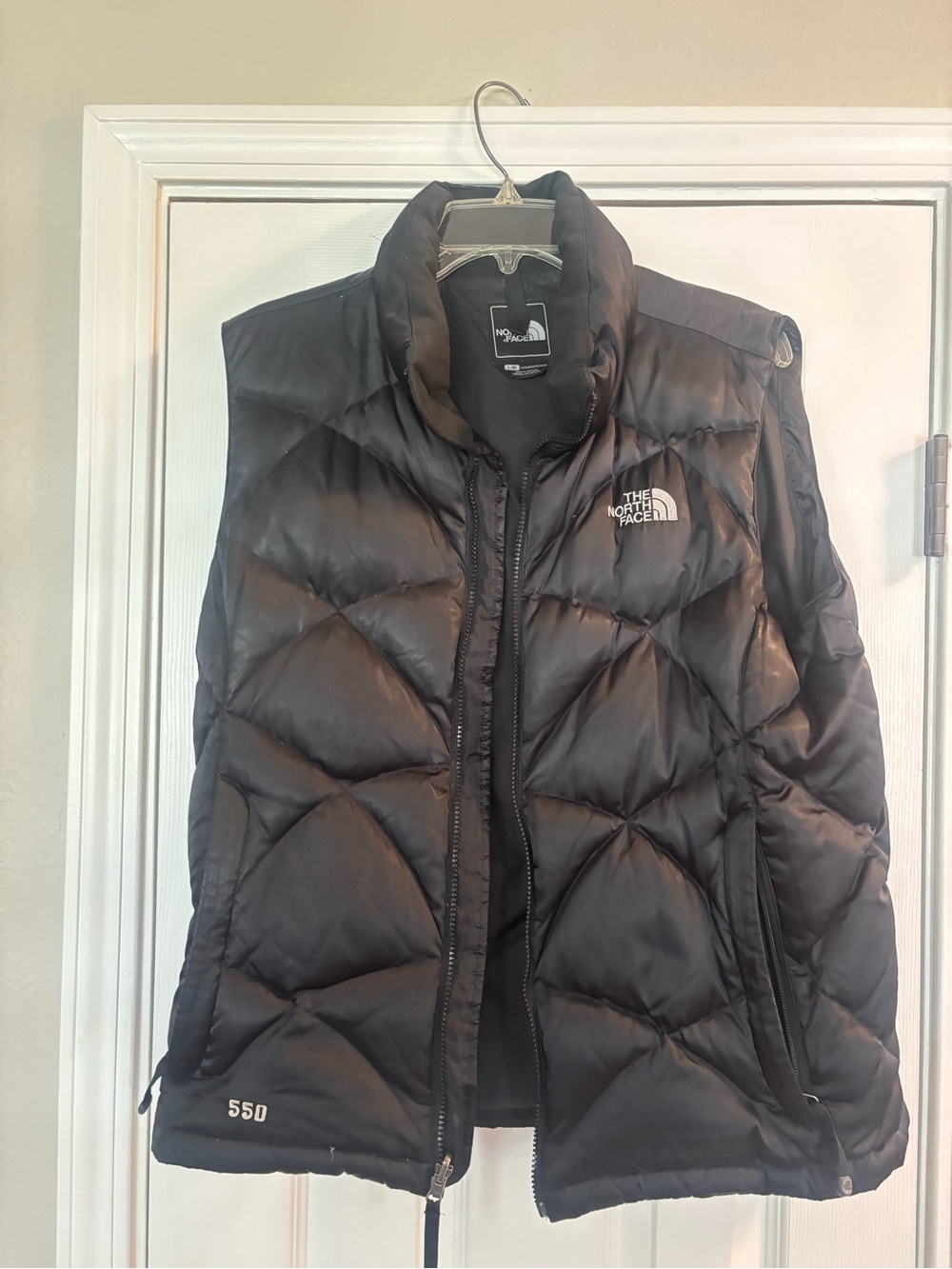 The North Face Black 550 Down Quilted Vest
